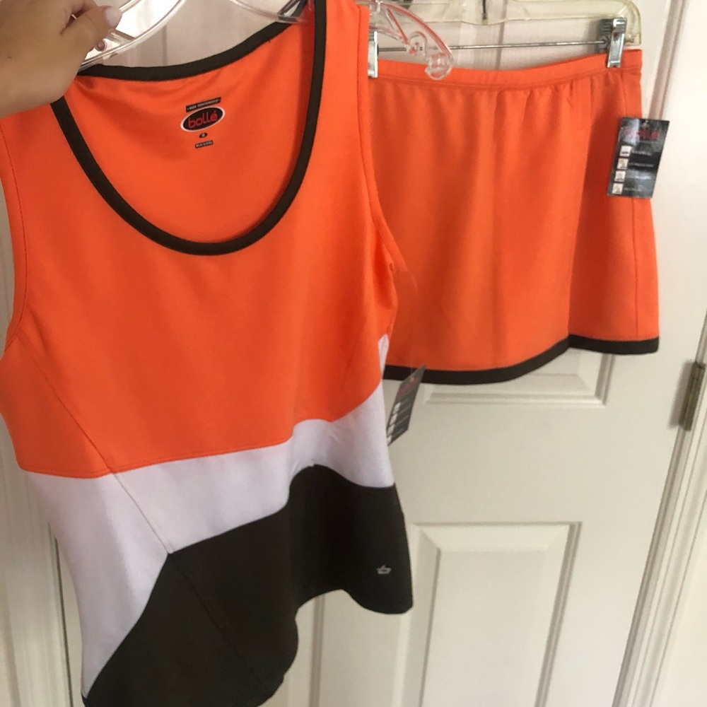 Tennis skirt and shirt set